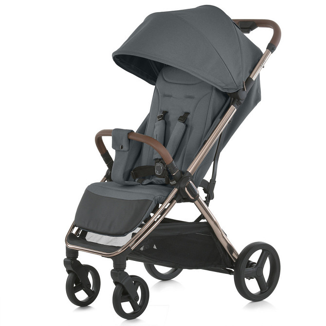 Коляска дитяча El Camino AXIS Volcanic Gray прогулянкова з чохлом на ніжки Сіра (ME 1192) Чернігів - фото 1