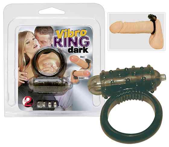 Ерекційне кільце - Vibro Ring Dark Silicon Sex Aura Київ