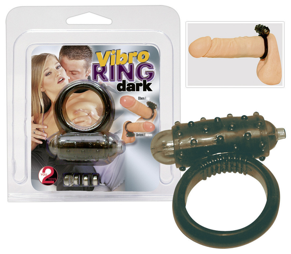 Ерекційне кільце - Vibro Ring Dark Silicon Sex Aura Київ - фото 1