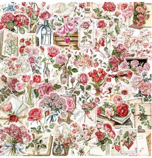 Наклейки для творчості рукоділля декору Квіти 50 шт Київ - фото 1