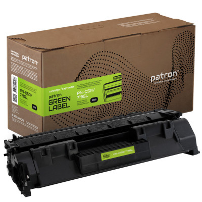 Картридж Patron HP LJP2055 (CE505A) CANON719 GREEN Label (PN-05A/719GL) Вінниця - фото 1
