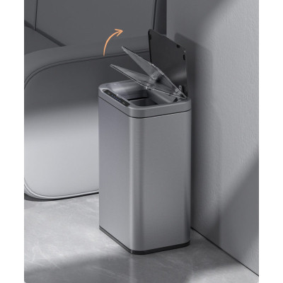 Контейнер для сміття JAH Сенсорний Срібний металік 13 л (20254) Вінниця - фото 10