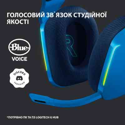 Навушники Logitech G733 Lightspeed Wireless RGB Gaming Headset Blue (981-000943) Вінниця
