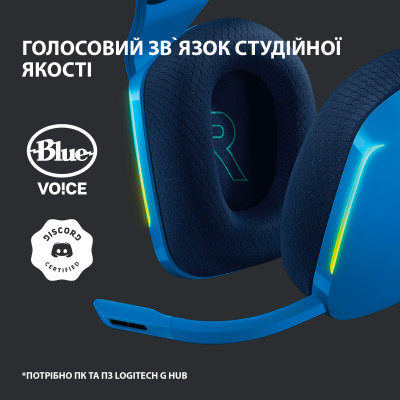 Навушники Logitech G733 Lightspeed Wireless RGB Gaming Headset Blue (981-000943) Вінниця - фото 2