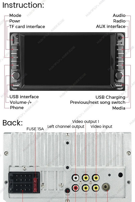 Универсальная Магнитола TOYOTA Windows 7