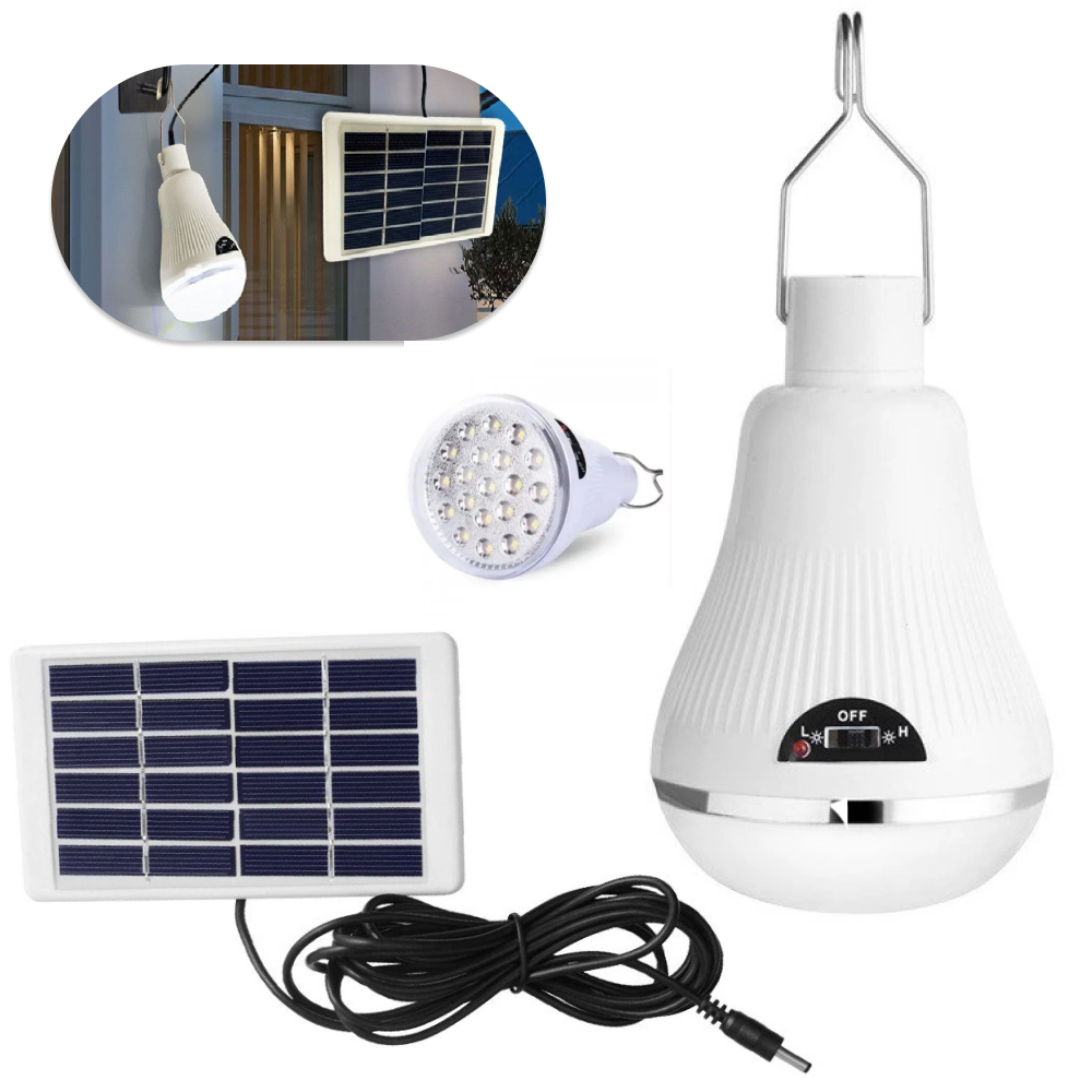 Акумуляторна лампочка 3в1,10Вт,1800мАг,CL-508 + Сонячна панель + Міні-лампа SBR Київ - фото 1