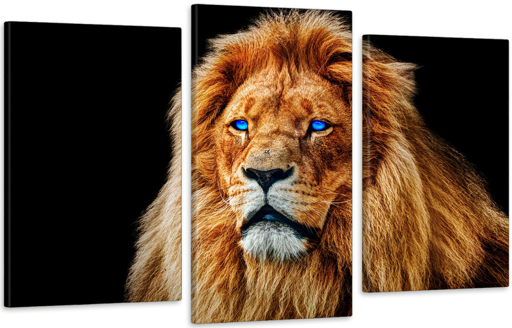 Модульна картина у вітальню/ спальню  Лев   Art-564_3 100x150 см Київ - фото 1