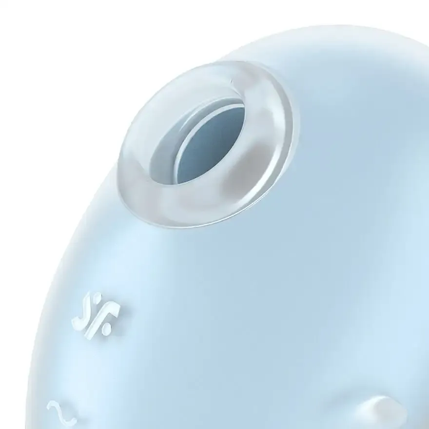 Вакуумний кліторальний стимулятор із вібрацією Satisfyer Cutie Ghost Blue Львів - фото 4