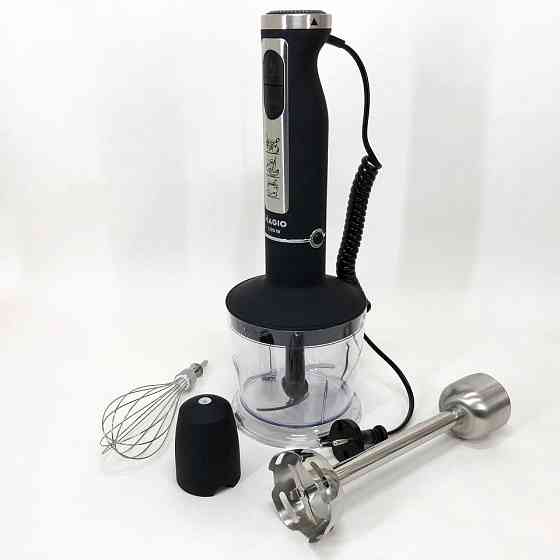 Занурювальний блендер з подрібнювачем MAGIO, Портативний блендер для смузі Кухонний з терками UN-37 Львів