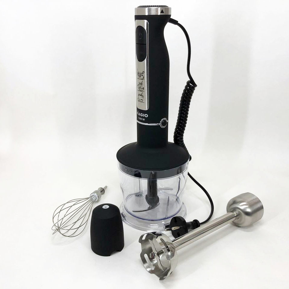 Занурювальний блендер з подрібнювачем MAGIO, Портативний блендер для смузі Кухонний з терками UN-37 Львів - фото 3