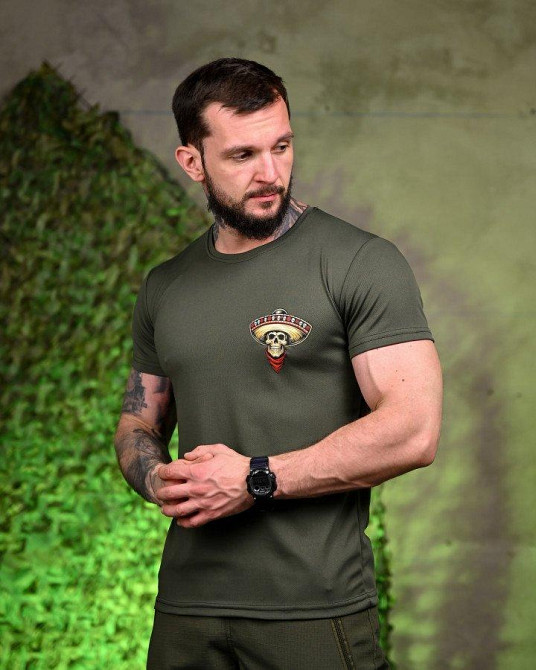 Тактическая потоотводящая футболка Mexico oliva ПП7706 Одесса - изображение 8