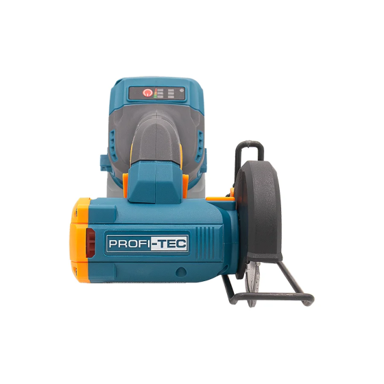 Мощная аккумуляторная универсальная дисковая пила PROFI-TEC PWS390 UltraCore : с АКБ 20V 2.5 Ah+ЗУ, диск 76 мм (007952) Киев