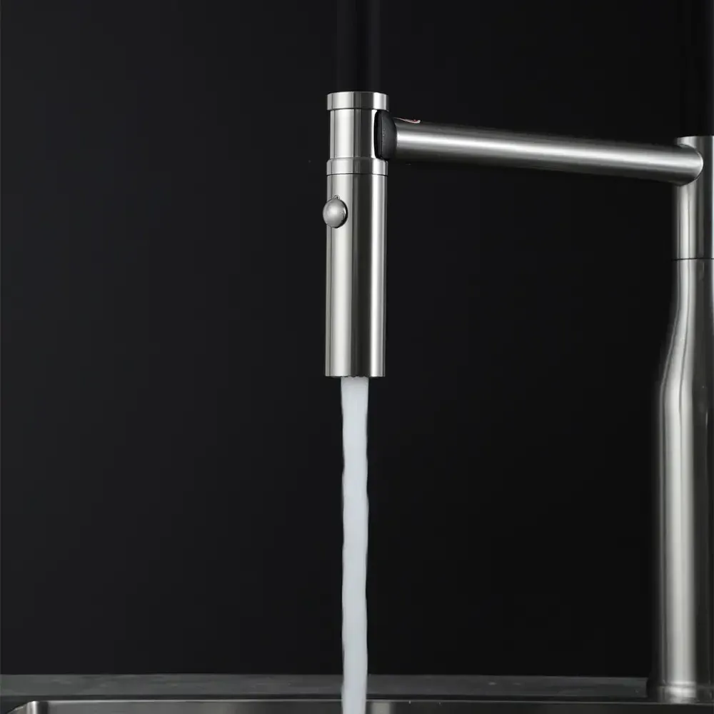 Смеситель для кухни с гибким изливом GAPPO G4098-25 сатин Киев - изображение 5