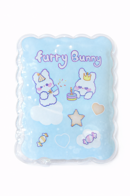 Сольова грілка для рук багаторазова зайчики з тортом кишенькова Київ - фото 1