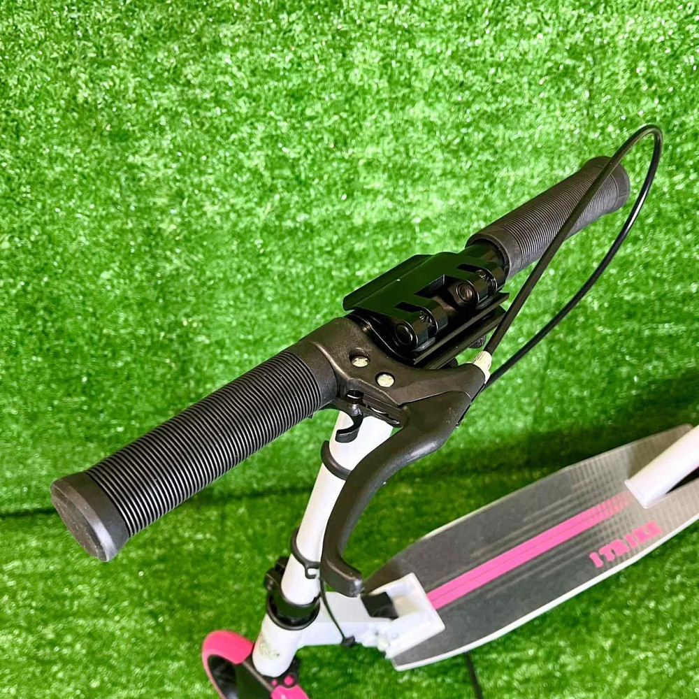 Самокат iTrike двоколісний складаний з ручним гальмом Білий з рожевим (SR 2-049-1-WP) Чернигов - изображение 3