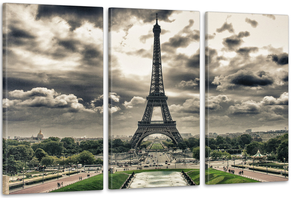Модульная картина Эйфелева башня  (53x100см)  Аrt-114_3А 100x150 см Киев - изображение 1