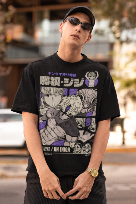 Футболка аниме Евил Ейе Дандадан Евил оверсайз (S/M/L) Черний AnimeJ0229 Днепр - изображение 4