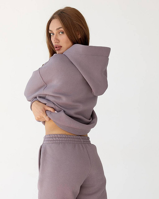 Жіночий спортивний теплий костюм оверсайз Мокко XS Харків - фото 7