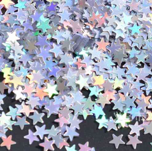 Конфетти Звездочки для праздника жесткий 15 г 5 мм перламутровый Киев