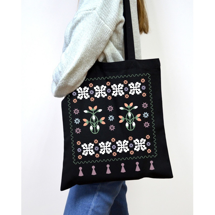 Екошопер BookOpt BK4095 Українські мотиви, чорний Луцьк - фото 3