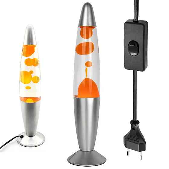 Нічник-світильник Лава лампа 37см,25Вт,від 220В,Помаранчевий SBR Київ