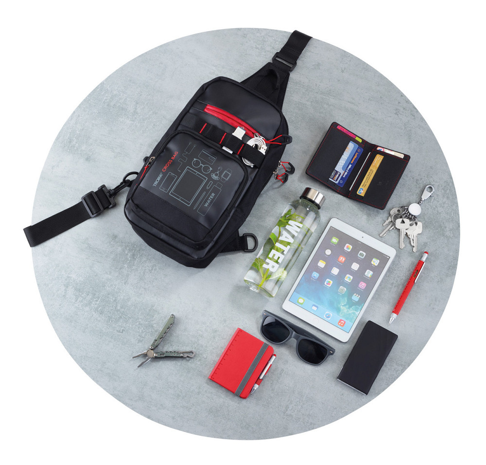 Рюкзак городской Troika Cross Bag 5л через плечо Черный Киев - изображение 8