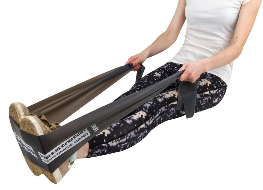 Стрічка-еспандер для спорту та реабілітації Power System PS-4123 Flat Stretch Band Level 3 Black (12-15кг.) Кам'янське - фото 6