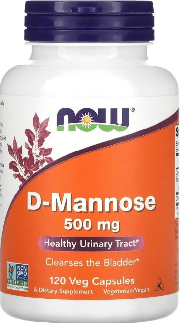 D-манноза Now Foods D-Mannose 500 мг 120 капс Київ - фото 1