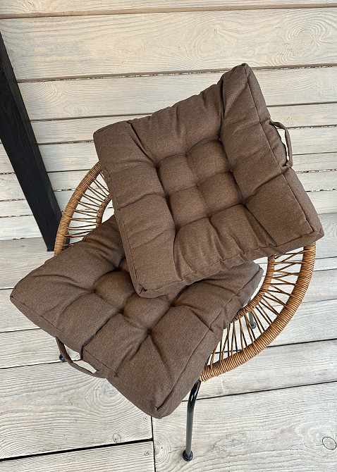 Подушка для стільців (50x50х8 см) Decorator Sawana колір світло-коричневий 84-133 Київ - фото 5