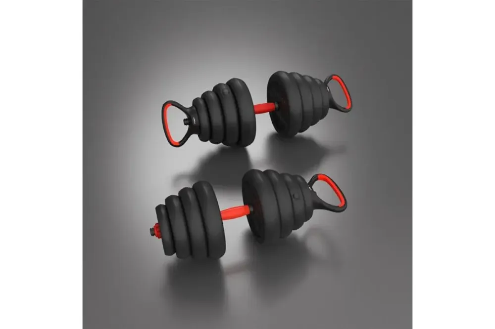 Гантелі розбірні HMS SGN130 PRO 6-в-1 зі штангою та гирями 30 кг Київ - фото 10