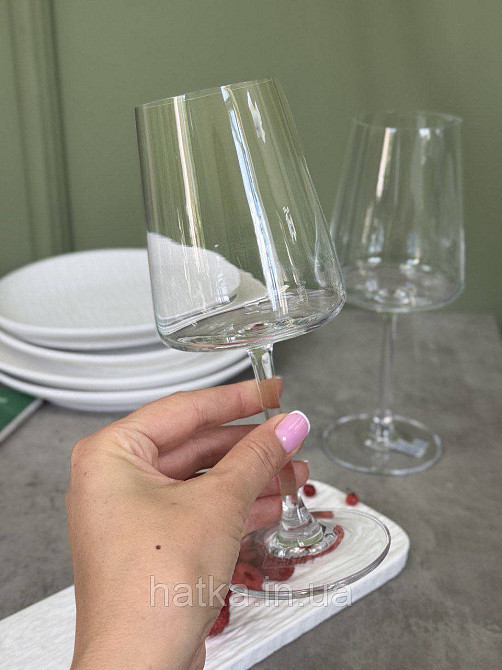 Келих для вина "Джіада Кристал" 400 мл 102-1278 прозорий для дому та ресторану Київ - фото 1