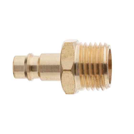 Перехідник із зовнішньою різьбою 1/2 на штирьову частину швидкороз'ємного з'єднання INTERTOOL PT-1823 Київ