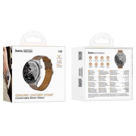 Смарт-часы HOCO Y35 36mm. 250 mAh. IP67 Smart sports watch(call version) Silver Одесса