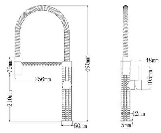 Кухонний змішувач Mixxus Premium Spark 017 GRAPHITE MI6970 Харків