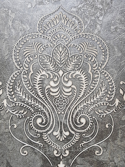 Шпалери вініл на флізеліні гарячого тиснення DU&KA King1.06х10 під штукатурку глянсові текстурні світло-беж Київ - фото 1