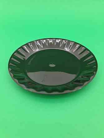 Тарілка одноразова 160мм 10 шт Склоподібна Чорна Харків