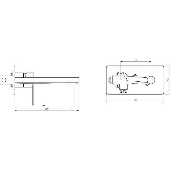 Змішувач для умивальника TOPAZ SARDINIA TS 08205-H20 (000014763) Київ