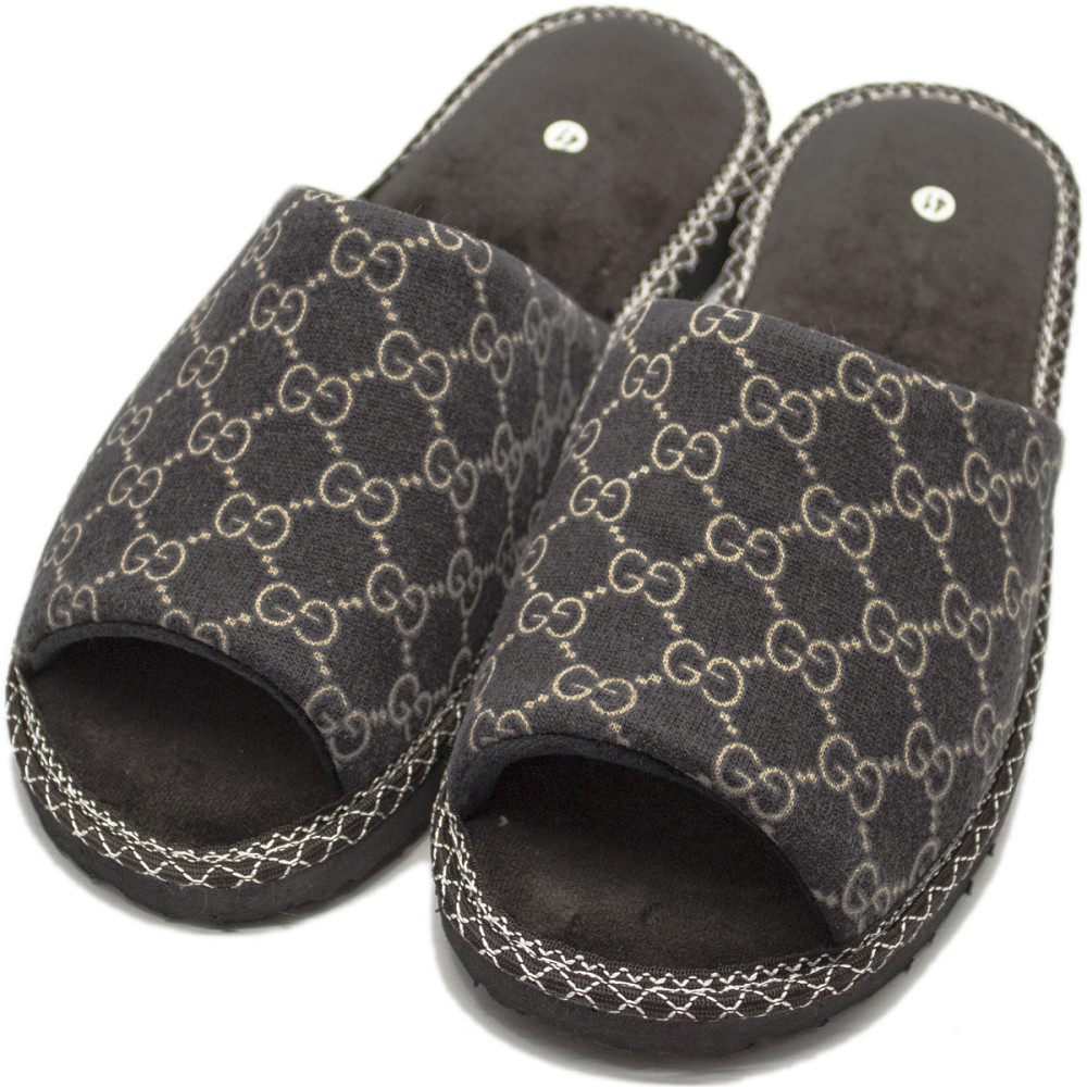 Відкриті капці Чоловічі, коричневі, GG, домашні капці Одеса - фото 17