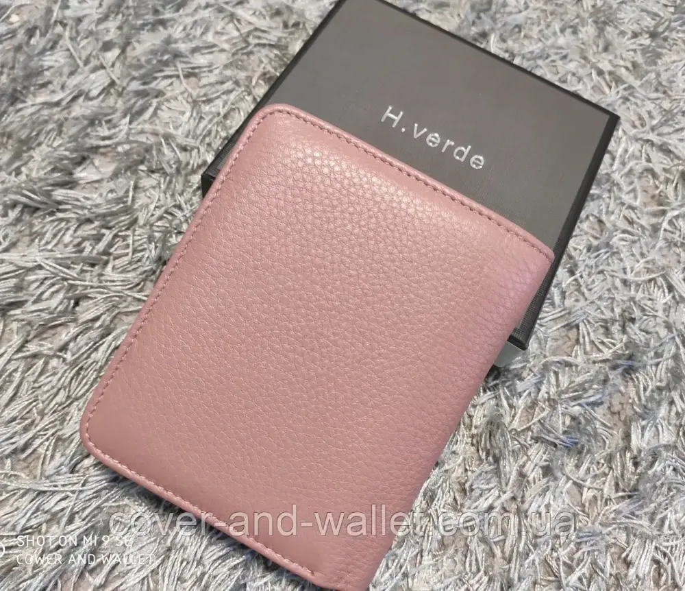 Красивый компактный женский кошелек светло-розового цвета из натуральной кожи Helen Verde 091 Киев - изображение 8