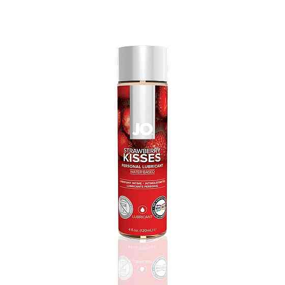 Смазка на водной основе JO H2O — Strawberry Kiss (120 мл) без сахара, растительный глицерин Sex Aura Киев