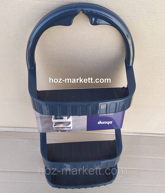 Полиця у ванну навісна настінна біла пластикова пряма 62 см Харків - фото 5