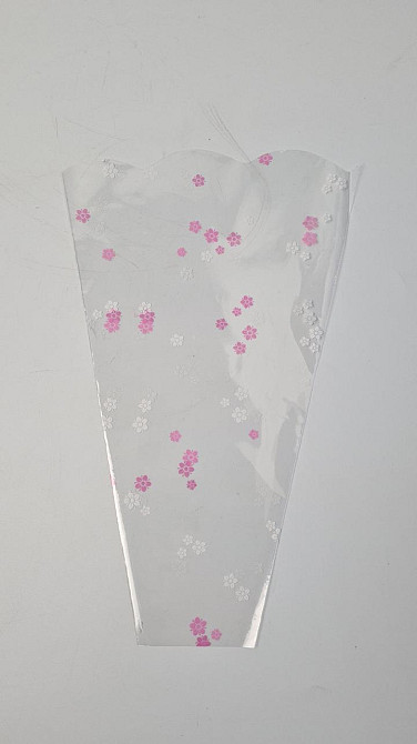 Упаковка конус под цветы h30/ 6низ/20верх белый (100 шт) 154 (3) (100 шт) Харьков - изображение 3