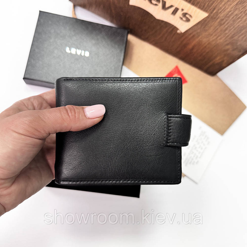 Мужской подарочный набор портмоне и ремень в деревянной коробке Levis (518) Киев - изображение 10