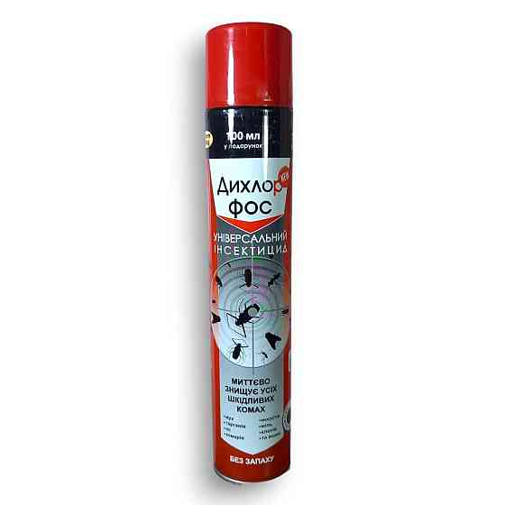 Дихлофос інсектицид універсальний Дихлорфос 400 мл, засіб від тарганів/клопів та комах Харків