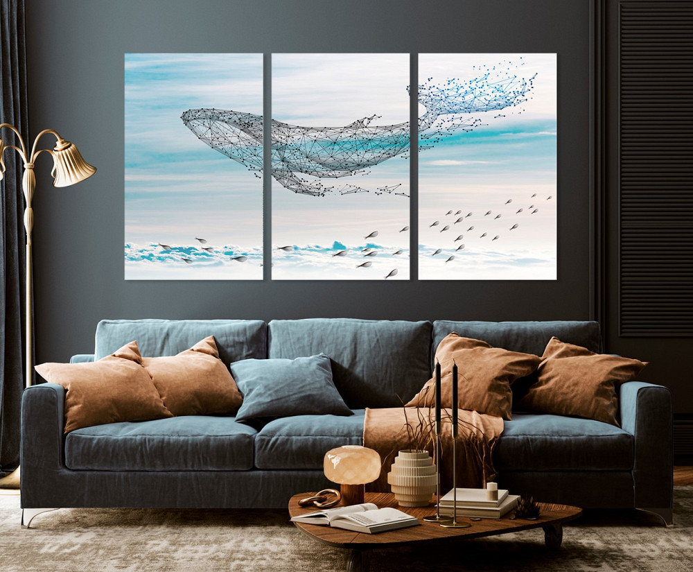 Модульная картина в гостиную / спальню   Кит    ART-170_3A 100х150 см Киев - изображение 3