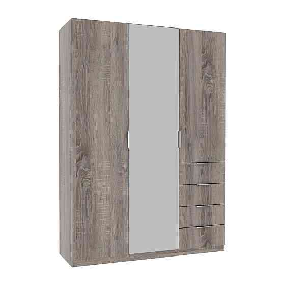 Шафа Крістал 2, Дуб Сонома Трюфель, 1500х520х2100 Львів