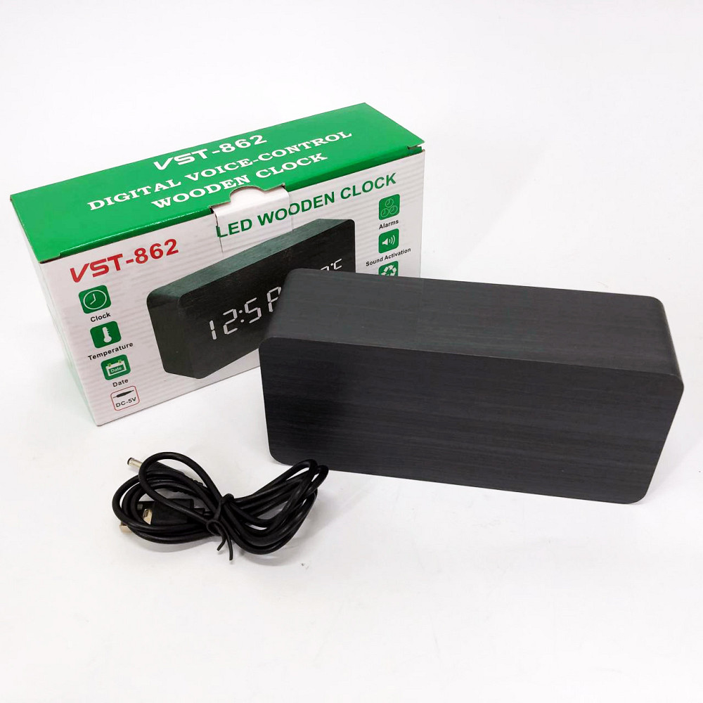 Настільний годинник LED на батарейках VST-862, Годинник електронний з яскравими цифрами настільний OD-55 Львів - фото 10