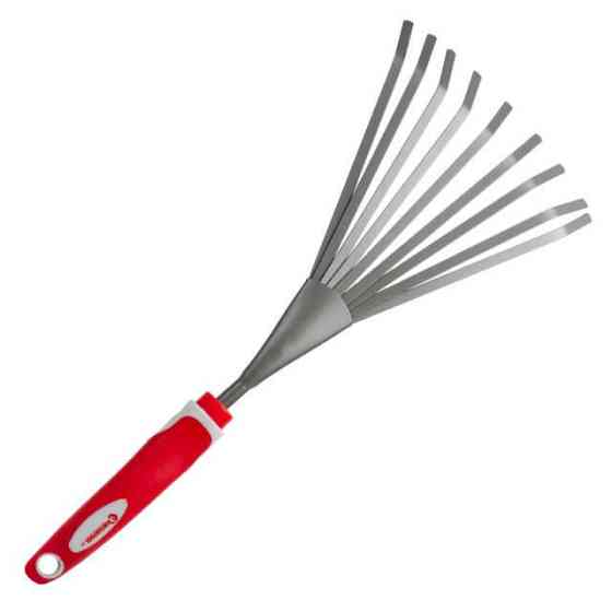 Грабли веерные садовые, 370×155 мм, комбинированная рукоятка INTERTOOL FT-0031 Киев