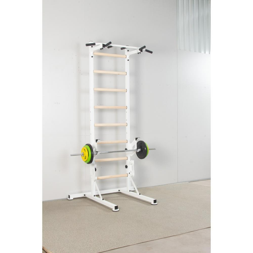 Шведская стенка передвижная универсальная напольная для детей и взрослых со скамьей для пресса Каменское - изображение 6