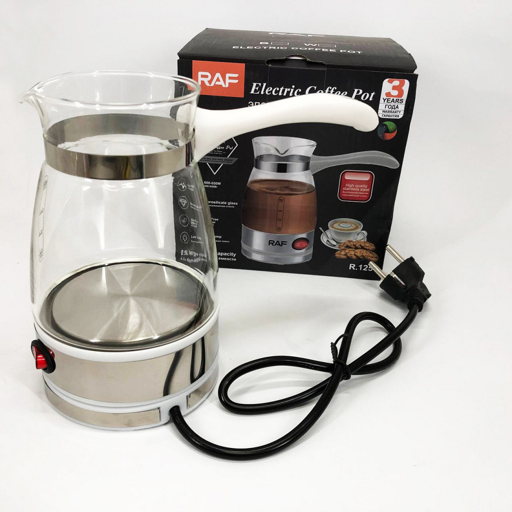 Турка для швидкого приготування кави RAF R.125 500мл 600 Вт, Турка 500 мл, Електротурка 0.5л EG-16 Івано-Франківськ - фото 3